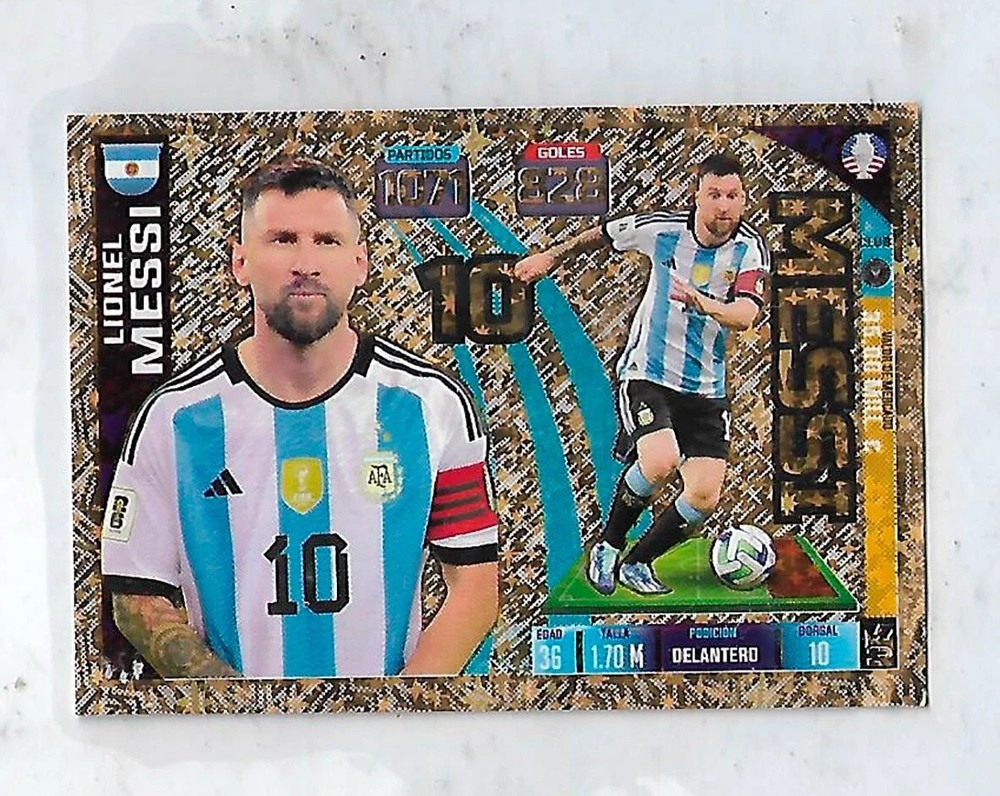 LIONEL MESSI COPA AMERICA USA 2024 3R Sticker #021 Argentina Foil