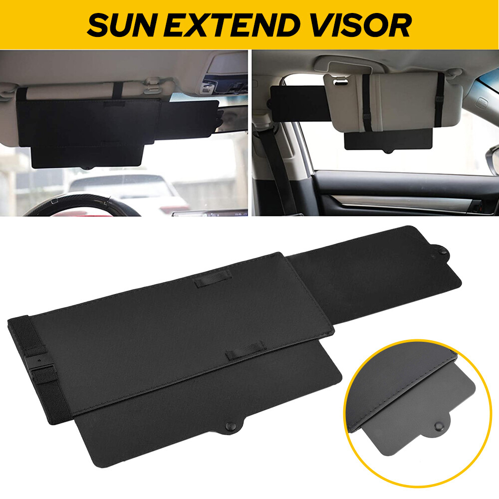 Car Sun Visor Extension Anti-Glare Shield for Front & Side Protection