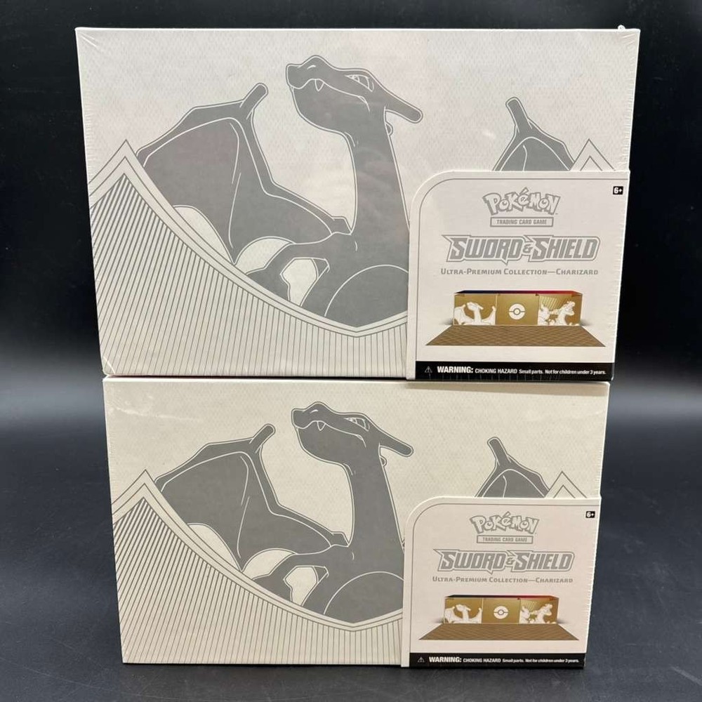 Lot of (2) Pokemon TCG Sword & Shield Charizard Ultra Premium Collection BoxesSEALED/NEW