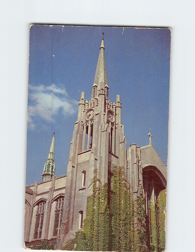 Postcard Sacred Heart Catholic Church Moline Illinois USA