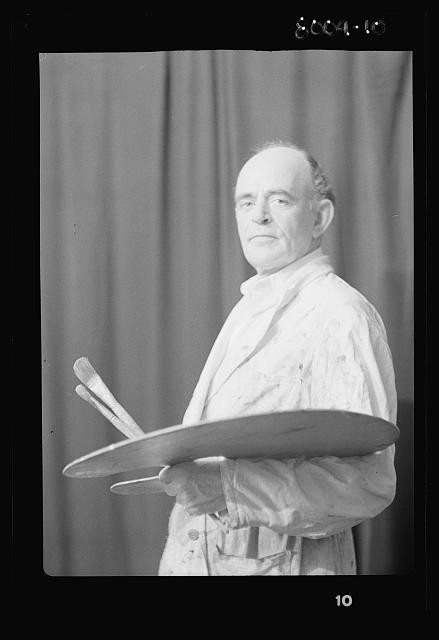 Photo:Hamilton King portrait painter 1911-1934 studio photograph
