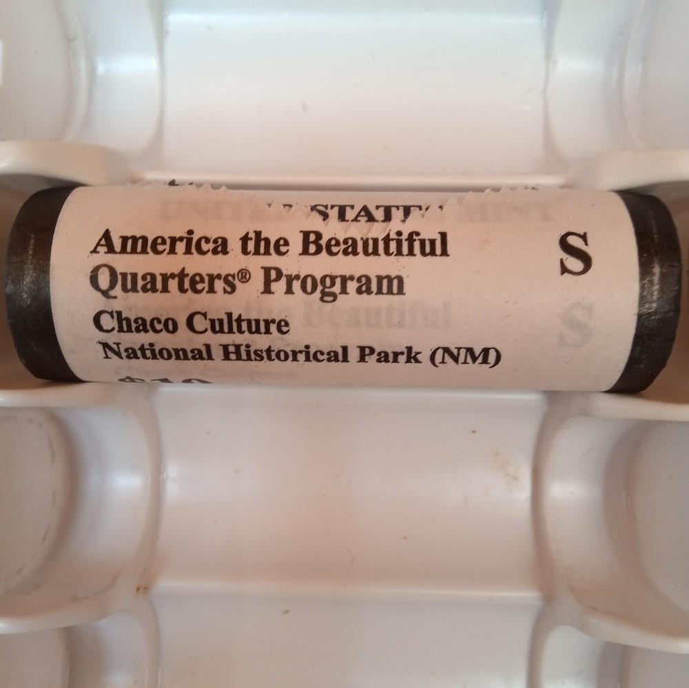 2012 - S - Chaco Culture Nat. Historical Park - 40 Coin Quarters - US Mint Roll