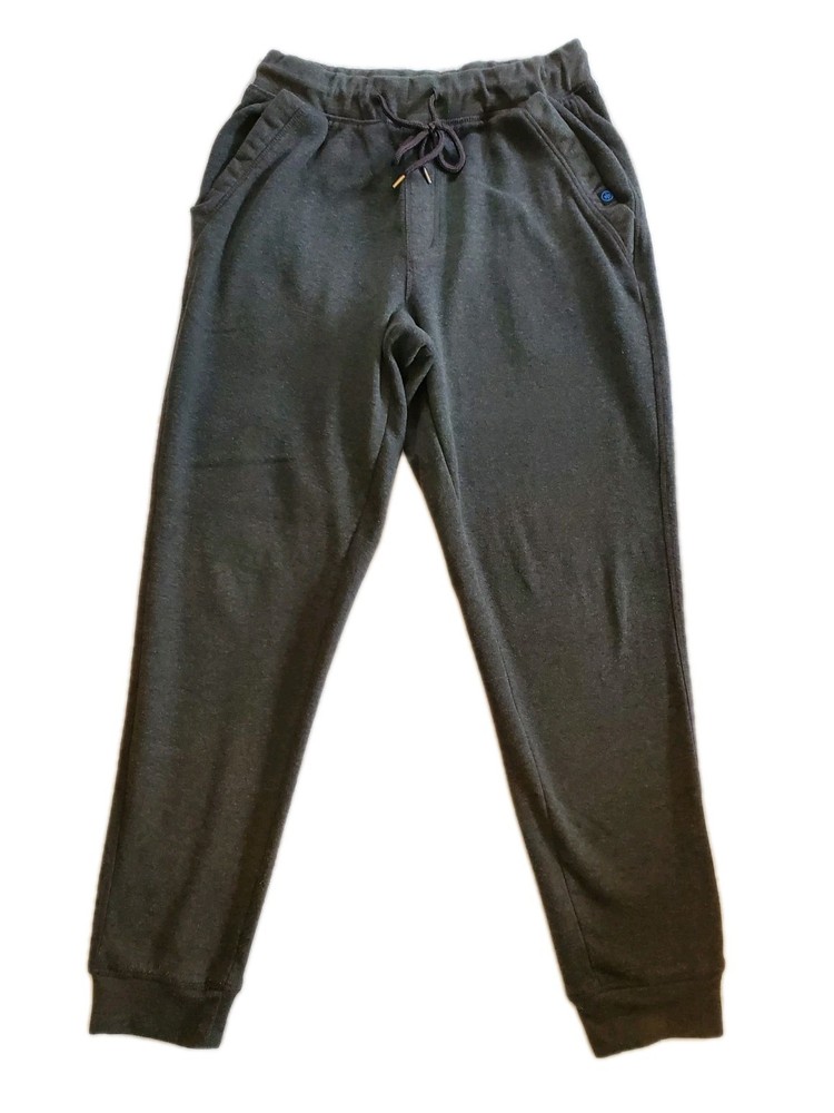 Monument Men's Gray Jogger Pants Elastic Waist Drawstring Pockets Tapered Leg M