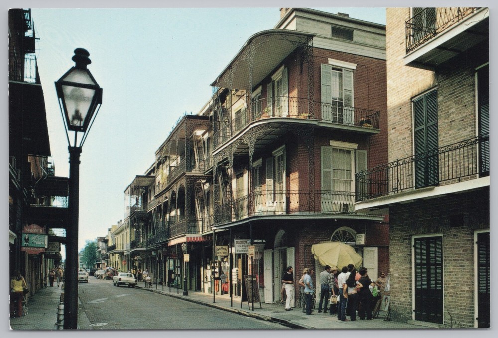 State View~Saint Peter Street @ New Orleans Louisiana~Continental Postcard