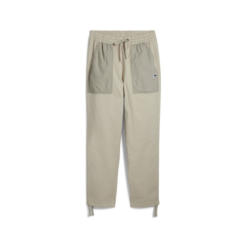 PUMA Downtown Parachute Pants for Men Beige Casual Athletic Joggers 62675168