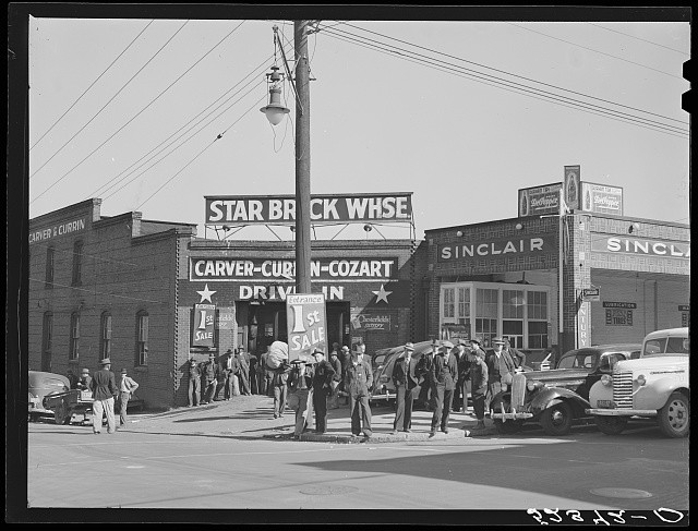 Durham North Carolina 1939 Tobacco Auction Farmers Warehouse Exterior