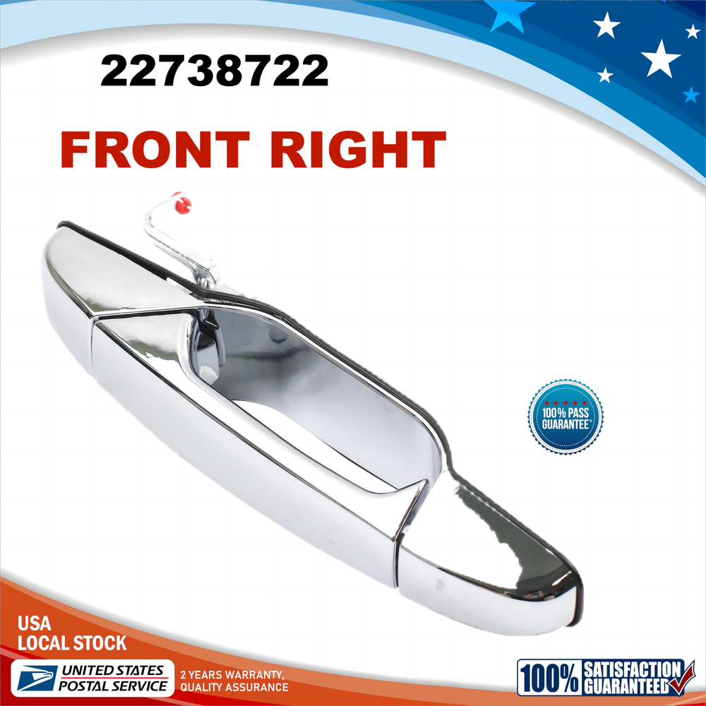Front Right Side RH Door Handle Outside Fit for 2007-2014 Chevrolet Cadillac GMC