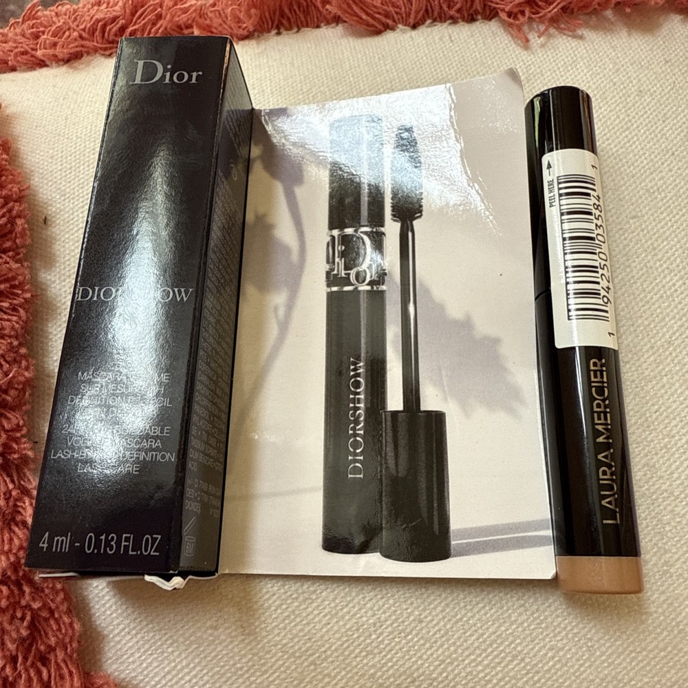 Dior Diorshow Iconic Black Mascara 4ml & Laura Mercier Rosgold Eye Stick