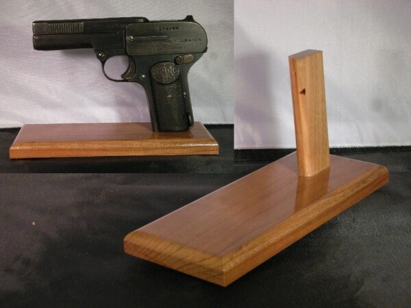 Dreyse 1907 7.65mm Cherry Wood Display Stand