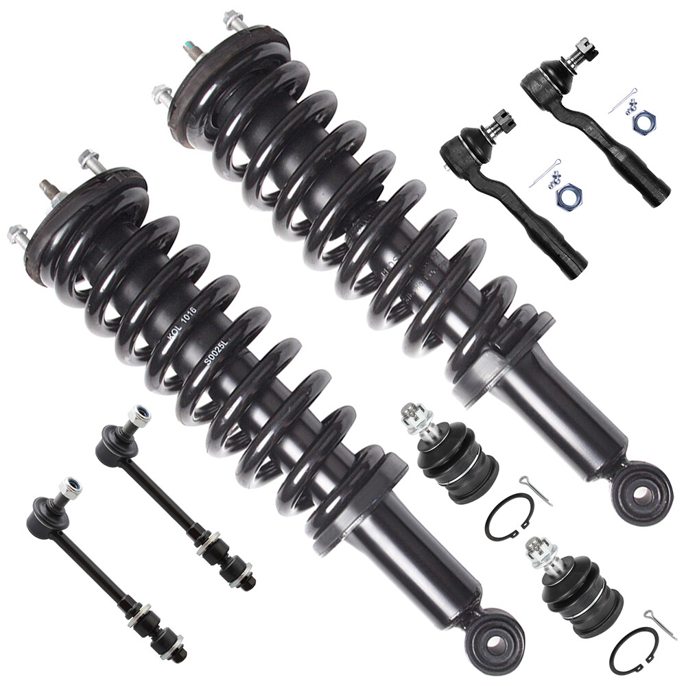 2003-2006 Toyota Tundra Front Struts Sway Bars & Outer Tie Rods Set