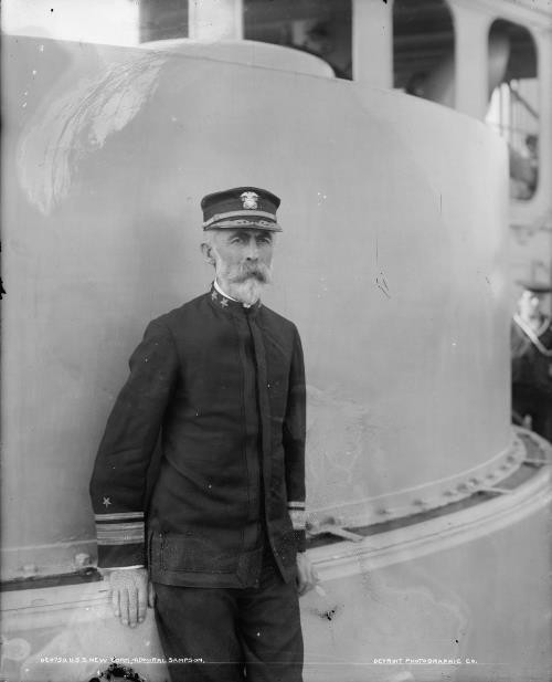 USS New York,Admiral William Sampson,cruisers,warships,military officers,1893