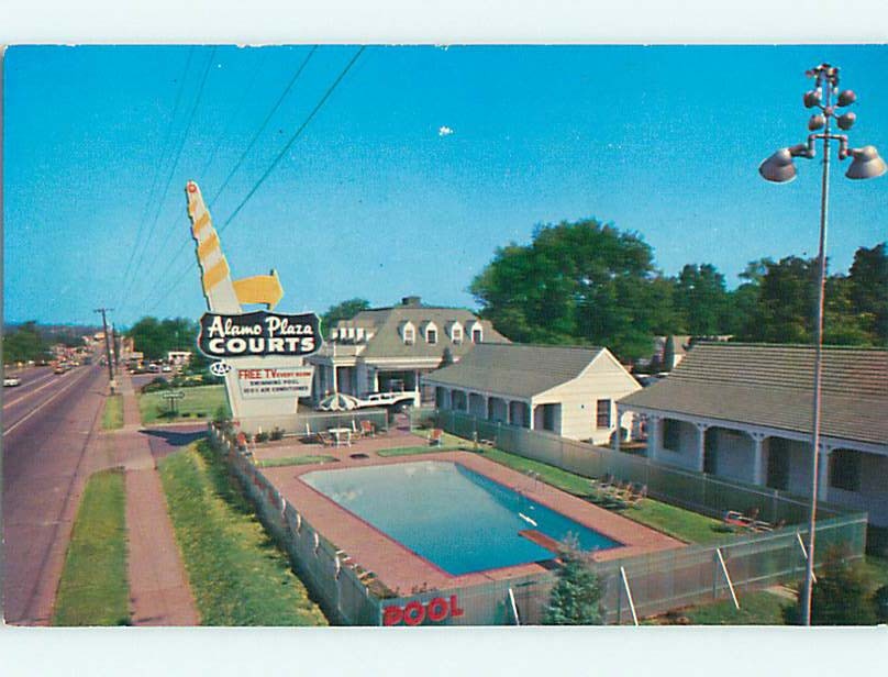 Unused Pre-1980 POOL & ALAMO PLAZA COURT MOTEL Nashville Tennessee TN u5117@