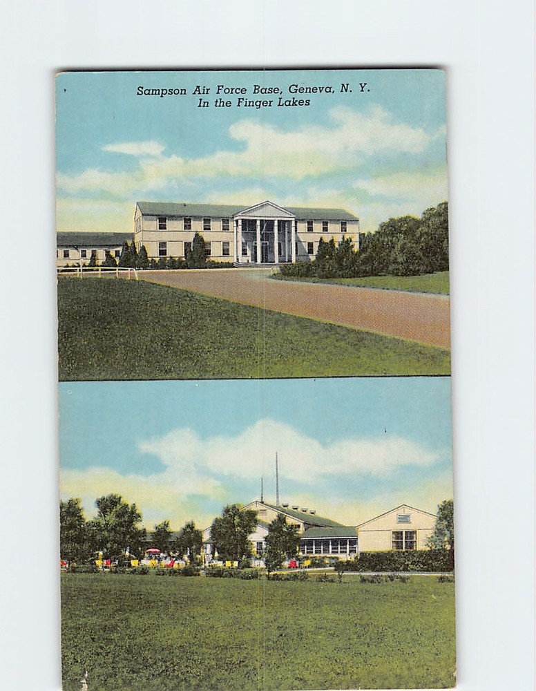 Postcard Sampson Air Force Base Geneva New York in the Finger Lakes USA