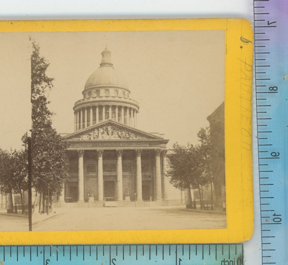 Le Pantheon Paris France from Front  Stereoview