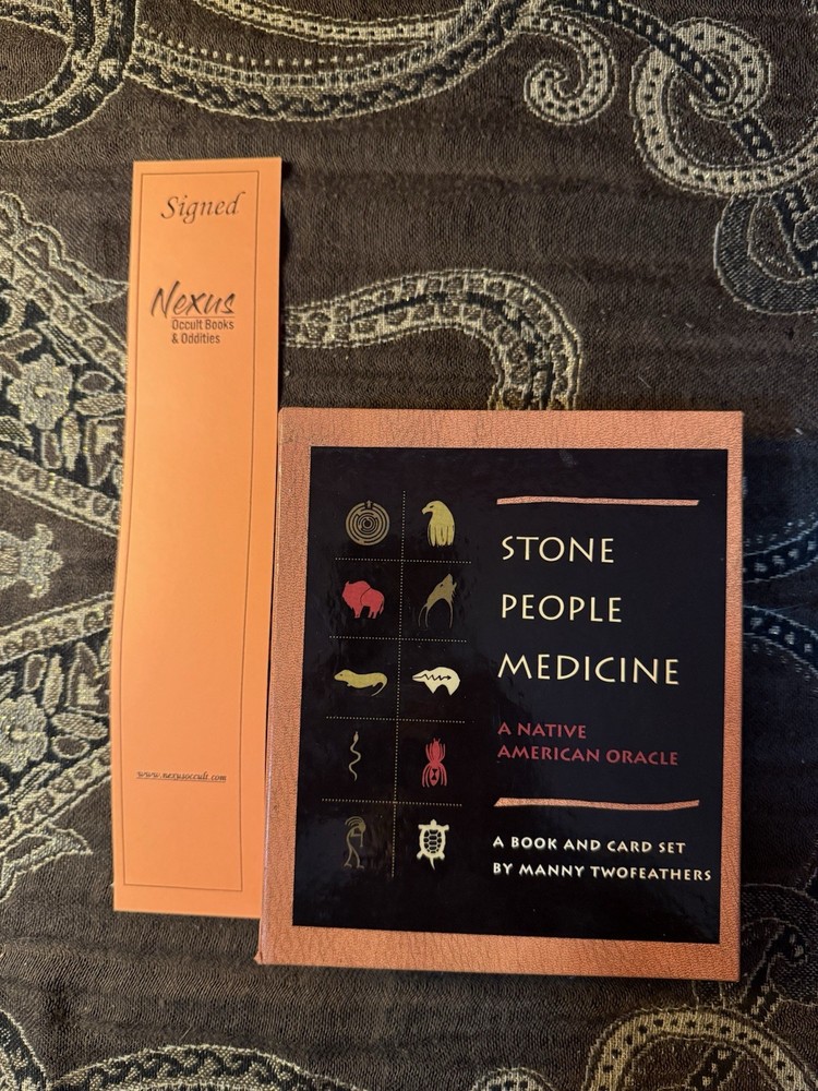 Stone People Medicine : A Native American Oracle by Manny Twofeathers (Signed)