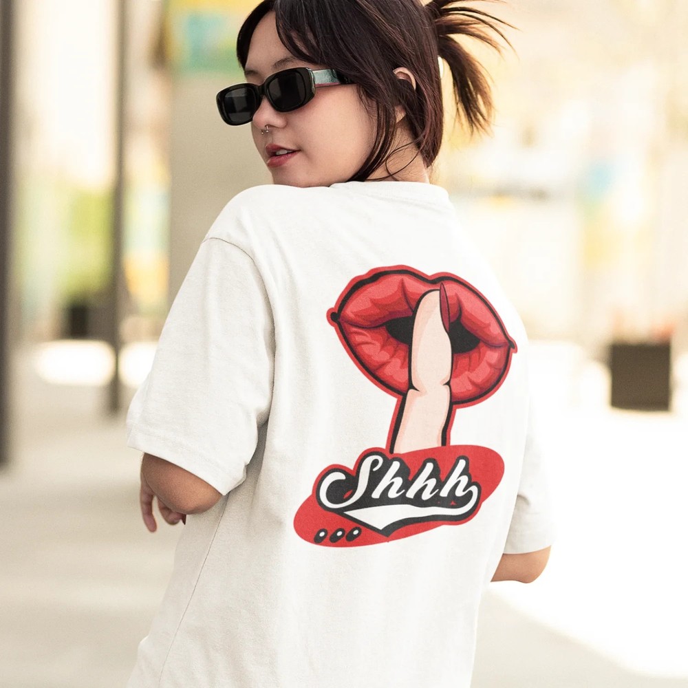 Women's Oversized back print streetwear T-Shirt  Casual and Stylish