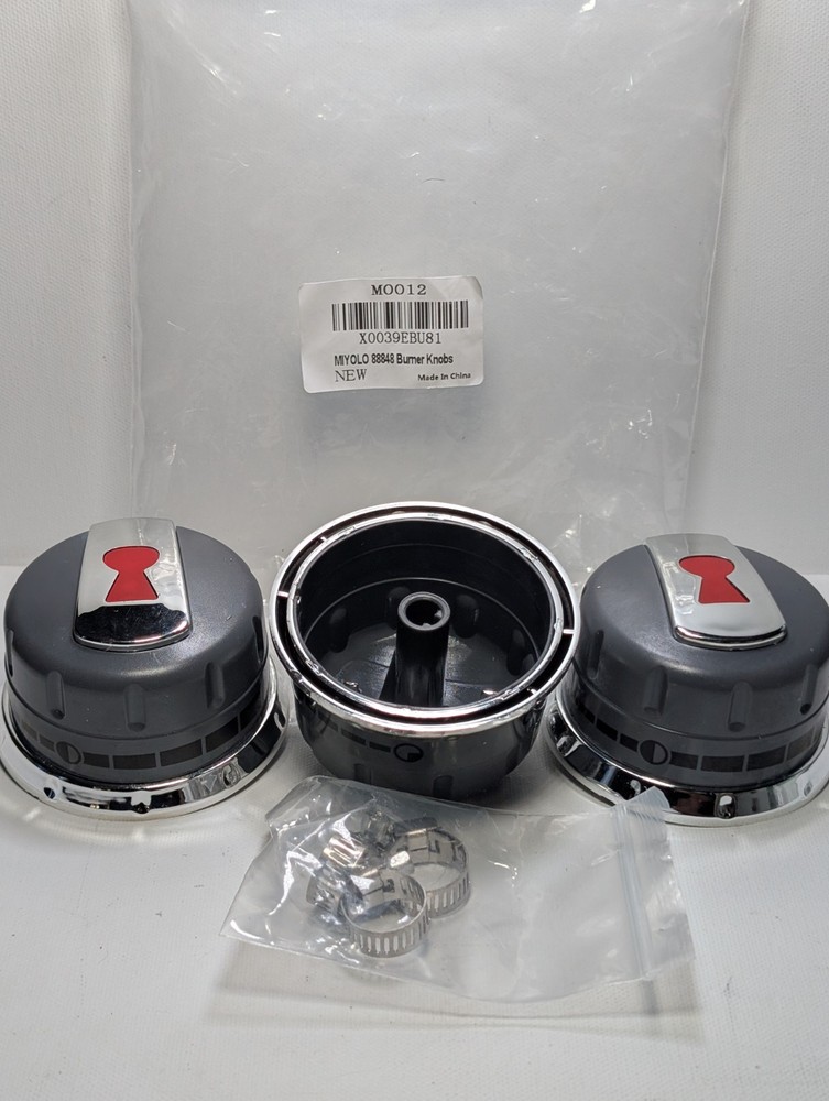 MIYOLO 88848 Burner Knobs 3 Pack Grill Replacement Weber Genesis Style New