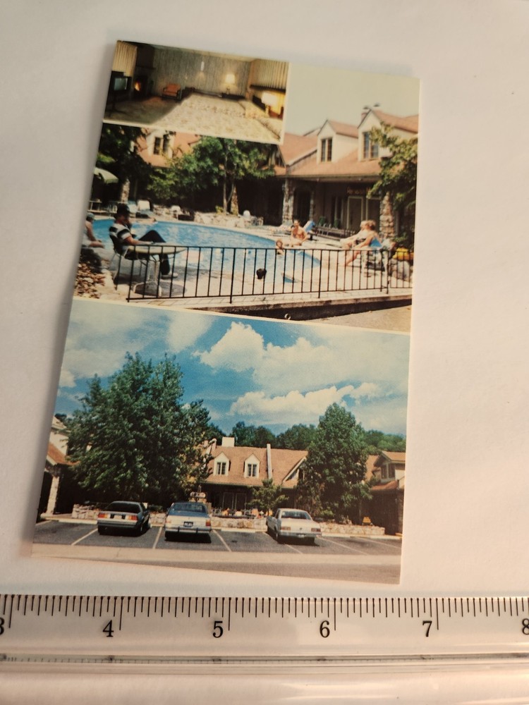 Reagan Motel Gatlinburg Tennessee Vtg Postcard Unposted NEW TN Pool Swimming Car