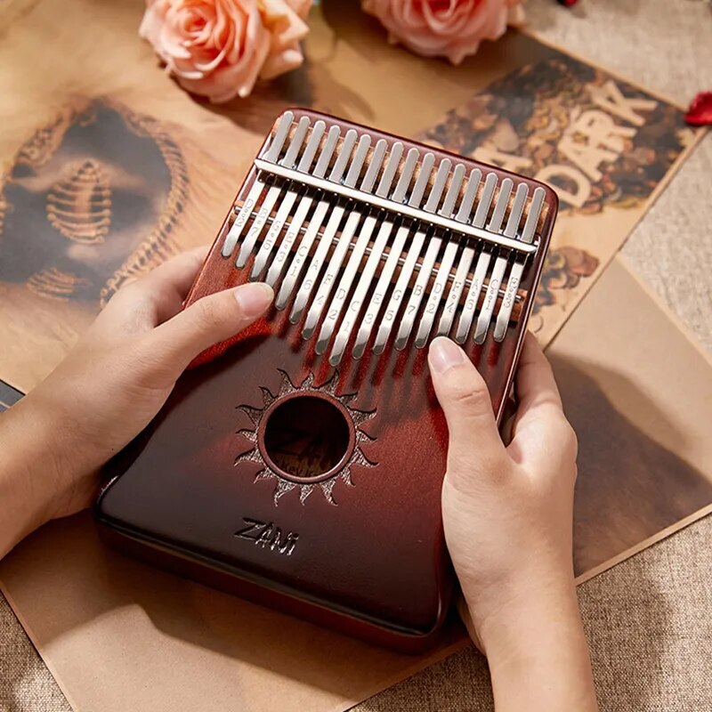 mahogany musical instrument for beginners Kalimba 17/21 key thumb piano 100% New