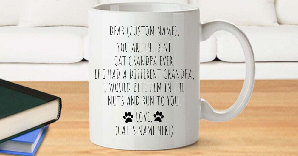 Cat Grandpa Gift Cat Grandpa Mug Grandpa Cat Cat Grandpa Coffee Mug Cat Grandpa