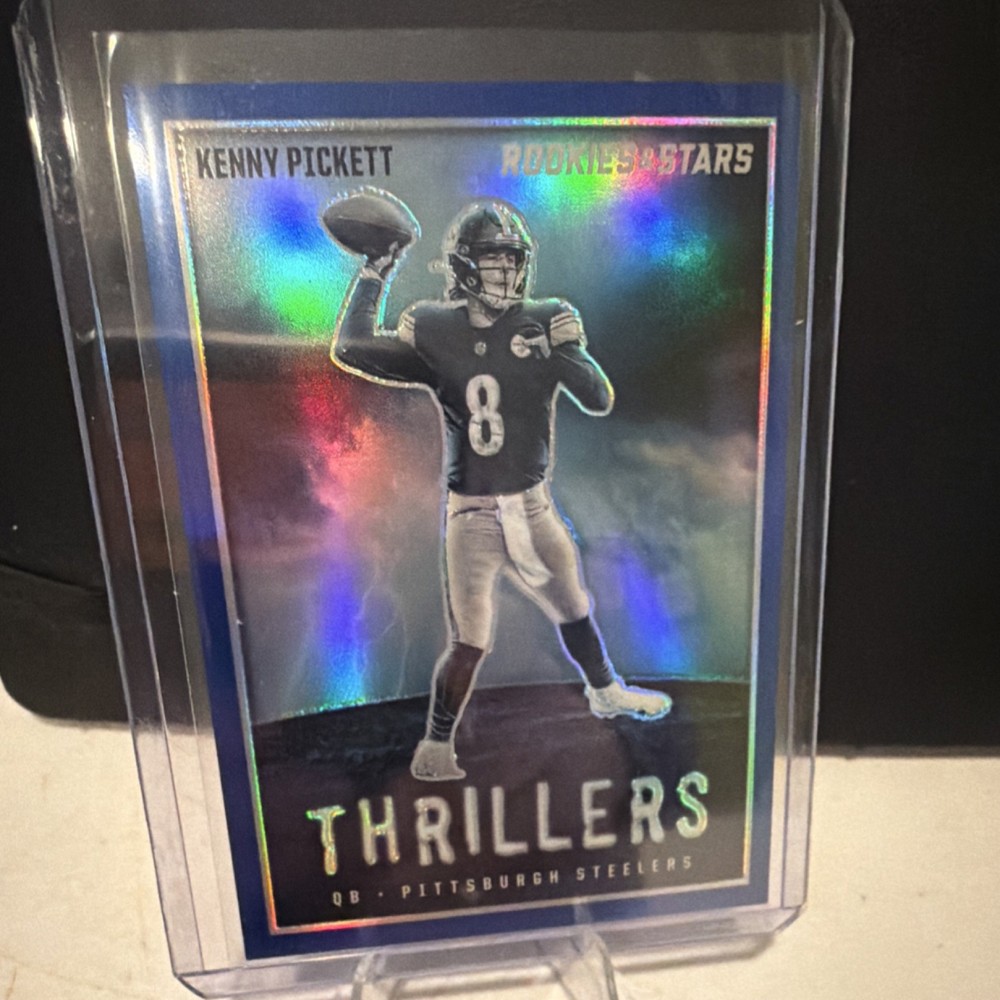 2023 Panini Rookies & Stars Thrillers Kenny Pickett Blue Prizm /50 Steelers