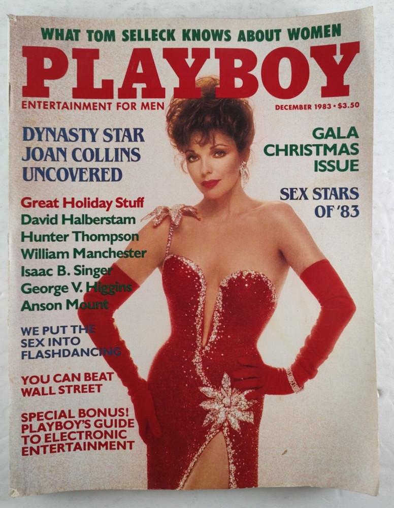 Playboy December 1983 Joan Collins, Christmas Issue! Vintage