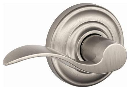 Schlage F10-ACC-AND Nickel Accent Passage Door Lever Set