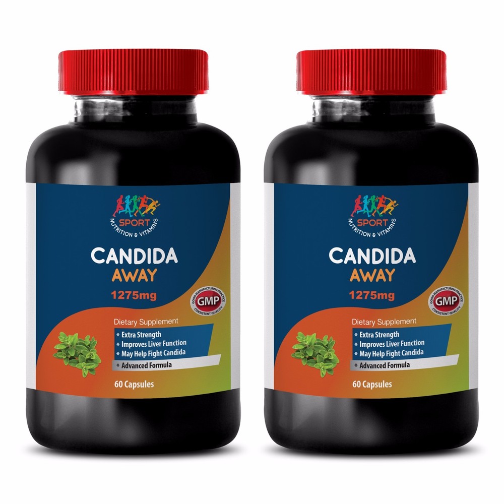 Max Detox Cleanser Caps - Candida Away Solution 1275mg - Pure Oregano Oil 2B