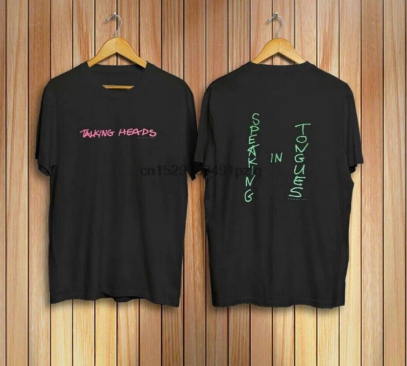 Vintage 1983 TALKING HEADS nyc 1980s punk rock concert tour New T-Shirt