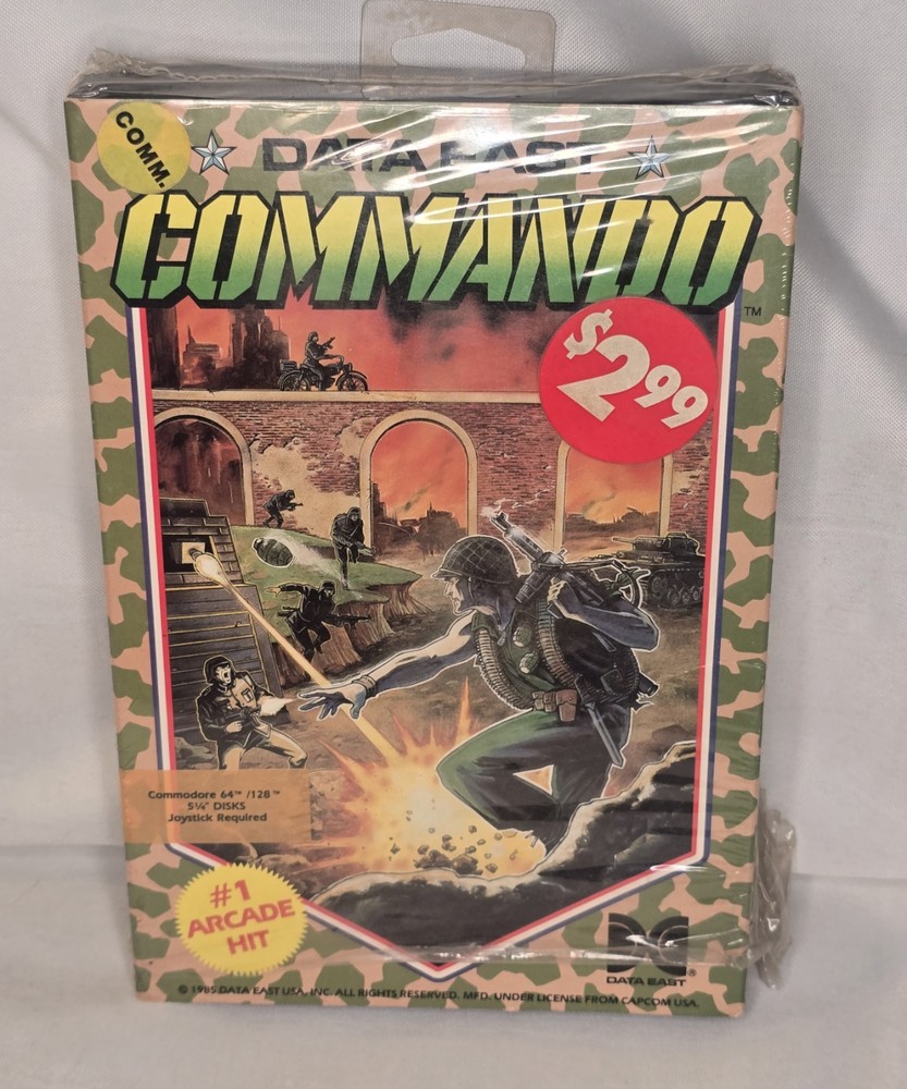 Commando 1985 Data East Commodore 64