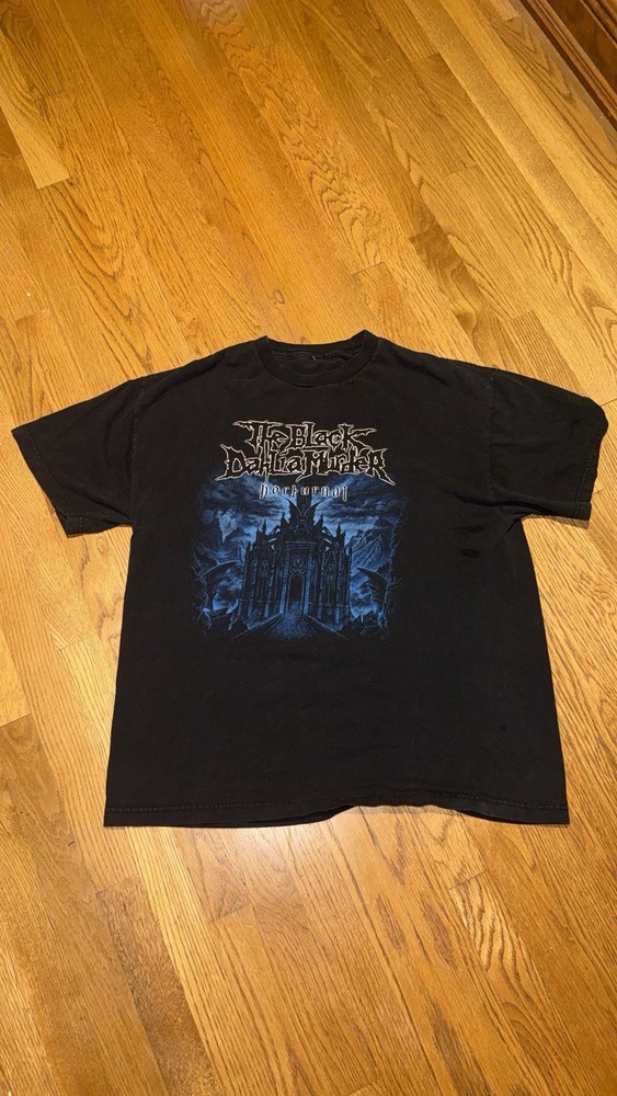 The Black Dahlia Murder Nocturnal Graphic T-Shirt Black Blue XL Men's
