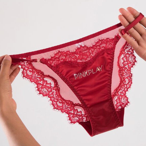 5 Pack Lot Sexy Womens Satin Panties Brief Underwear Lace String Bikini Lingerie