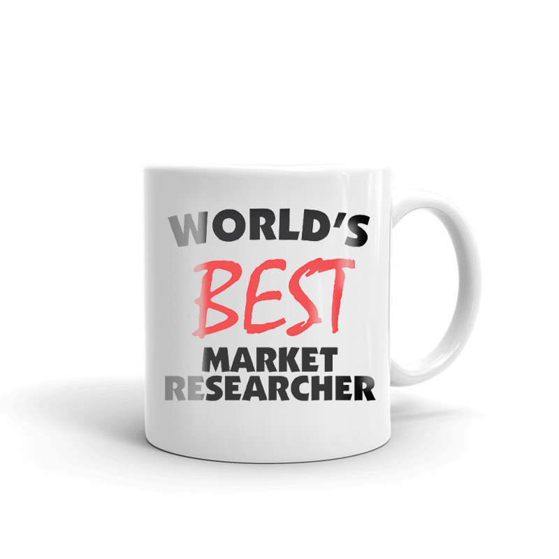 World's Best Market Researcher Coffee Tea Ceramic Mug Office Work Cup Gift