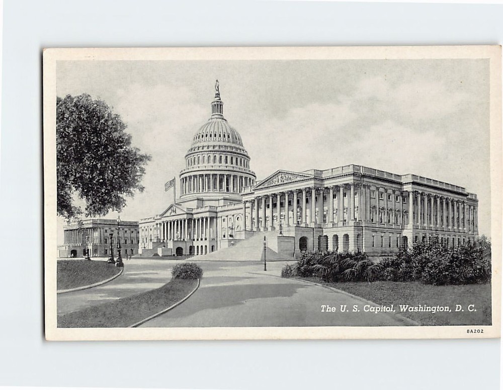Postcard United States Capitol Building Washington DC USA