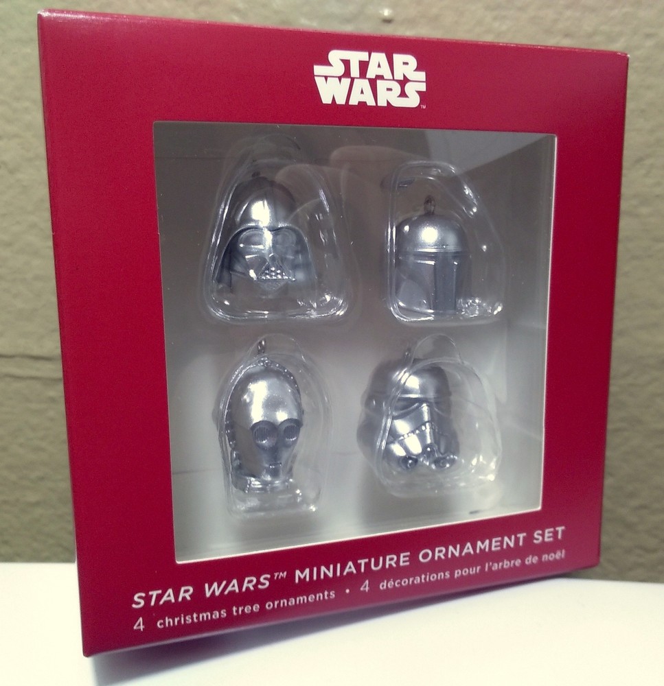 Star Wars 2020 Hallmark Keepsake Ornament Set of 4 Miniatures New