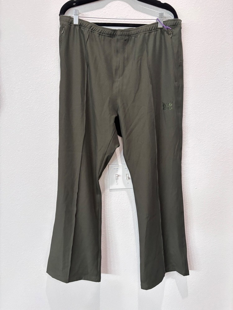 Needles W.U. Green Boot Cut Pants Made in Japan Poly Twill New with Tags