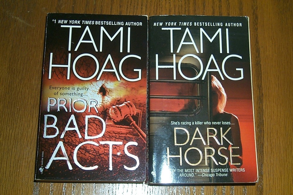 TAMI HOAG, lot of 4, Kill the Messenger, Dark Horse, Cry Wolf, Prior Bad Acts,VG