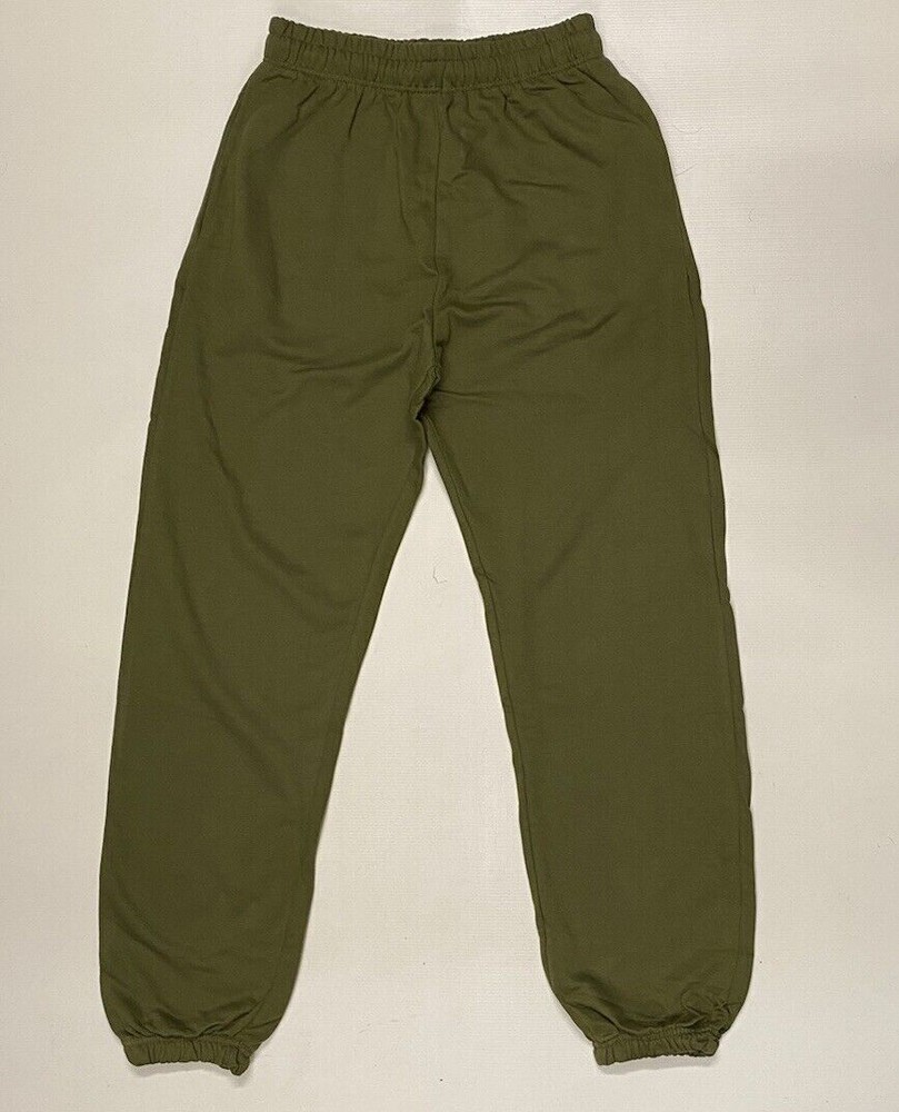 Womens Joggers UK 4 Boohoo Track Bottoms Khaki Jog Pants Cotton Pockets RRP £39
