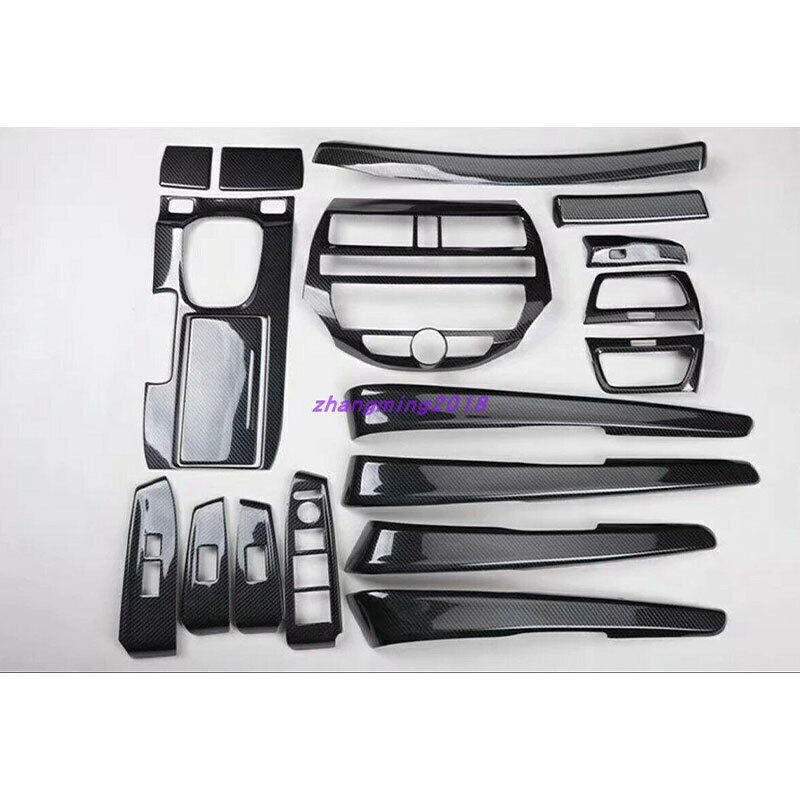 For Honda Accord 2008-2013 Carbon Fiber ABS Interior Decor Full Set Cover Trims