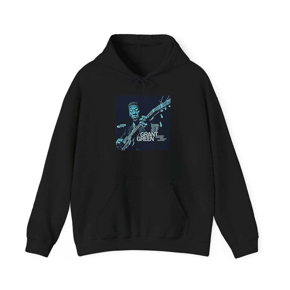 Grant Green Graphic Print Jazz Art LS Crew Unisex Heavy Blend™ Hooded Sweatshirt