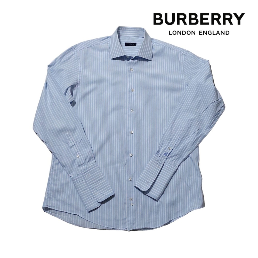 Burberry LondonShirt for Men's Casuel Button-Down regular Fit Blue Color Size XL