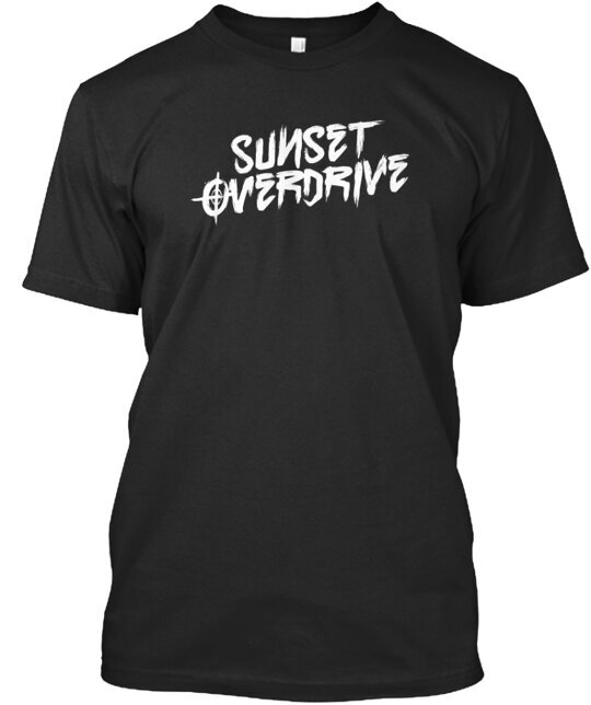 Sunset Overdrive Black T-Shirt Made in the USA Size S to 5XL