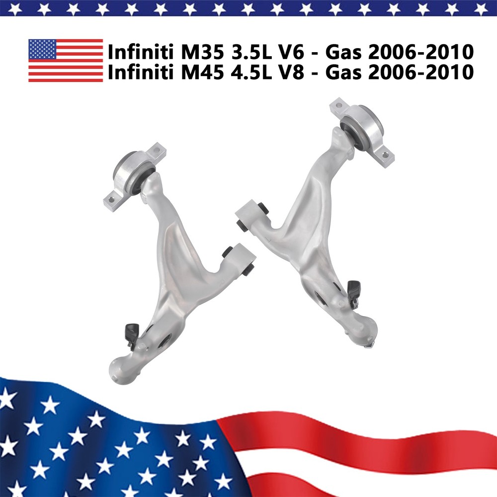 Left &Right Front Control Arms w/ Ball Joints for Infiniti M35 M45 2006-2010 RWD