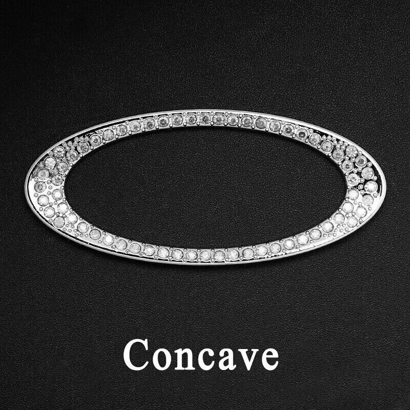 Ford Steering Wheel Emblem Trim Diamond Studded Sticker Decal