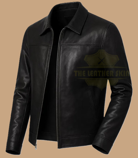 Men's Black Genuine Leather Biker jacket Vintage Style Leather Jacket Handmade