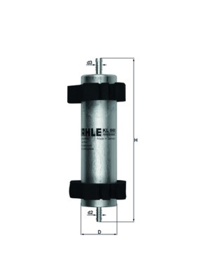 KL 660 Knecht fuel filter for Audi