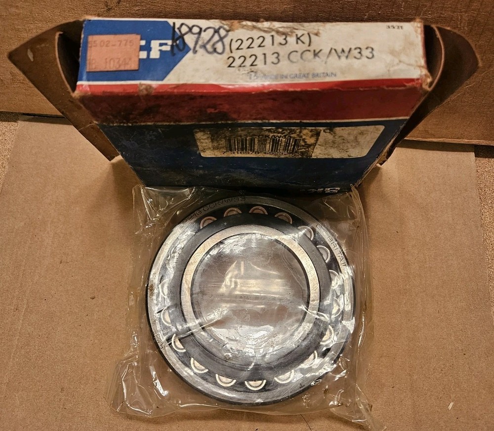 SKF 22213 CCK/W33 Spherical Roller Bearing 65mm ID 120mm OD 31mm Width, NEW