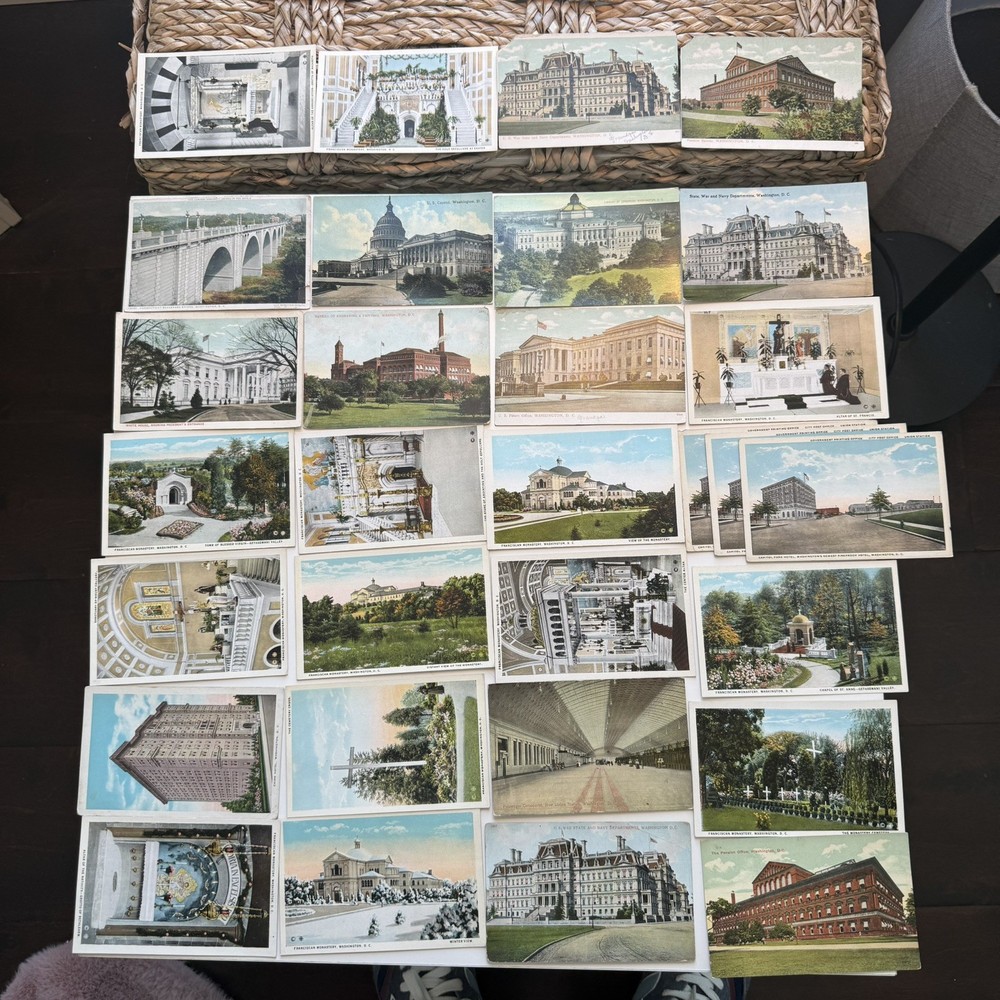 30 Vintage Washington DC Postcards Early 1900s Capitol White House 1914 1918 Lot