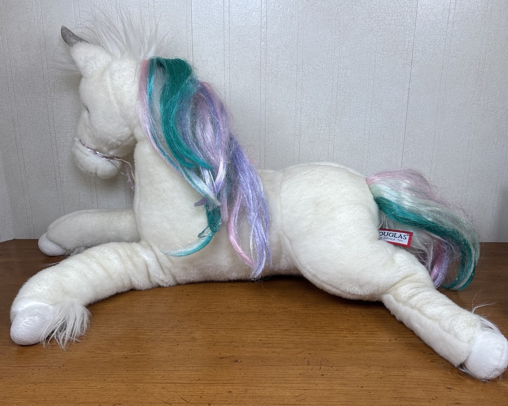 Douglas Cuddle Toys Abracadabra Unicorn Plush Large Rare Hard To Find *Read*-image