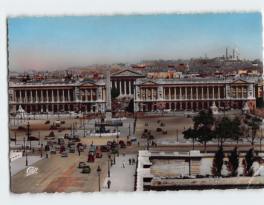 Postcard La Place de la Concorde Paris France